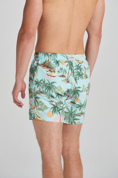 PLAVKY GANT HAWAII PRINT SWIM SHORTS - Fotografie č. 3