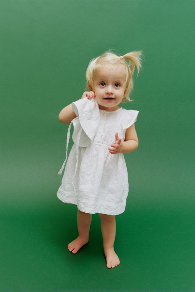 ŠATY GANT BRODERIE ANGLAISE FRILL DRESS - Fotografie č. 2