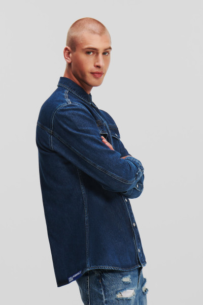 KOŠEĽA KARL LAGERFELD JEANS KLJ REGULAR UTLTY SHIRT JACKET - Fotografia č. 4