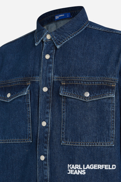 KOŠEĽA KARL LAGERFELD JEANS KLJ REGULAR UTLTY SHIRT JACKET - Fotografia č. 7