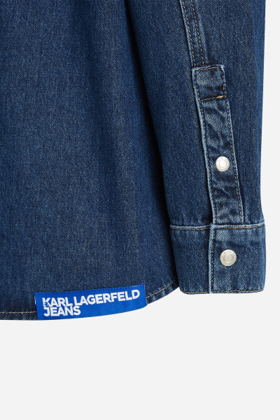 KOŠEĽA KARL LAGERFELD JEANS KLJ REGULAR UTLTY SHIRT JACKET - Fotografia č. 8