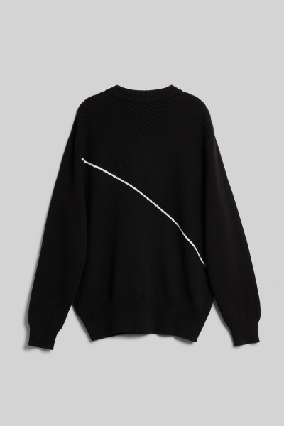 PULÓVER KARL LAGERFELD JEANS KLJ CONTRAST RIBBED SWEATER - Kép 2