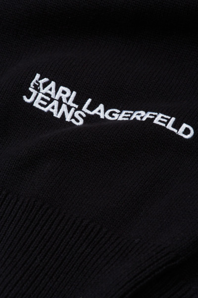 PULÓVER KARL LAGERFELD JEANS KLJ CONTRAST RIBBED SWEATER - Kép 3