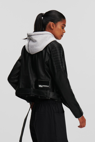 BUNDA KARL LAGERFELD JEANS KLJ FAUX LEATHER JACKET - Fotografia č. 3