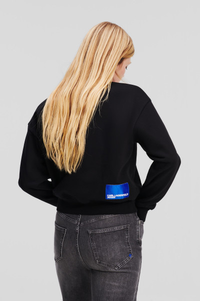 MELEGÍTŐ FELSŐ KARL LAGERFELD JEANS KLJ REGULAR LOGO SWEAT - Kép 2