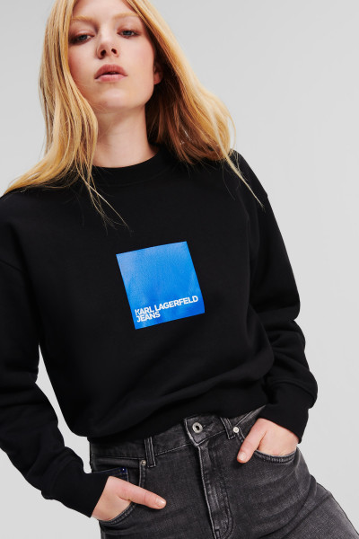 MELEGÍTŐ FELSŐ KARL LAGERFELD JEANS KLJ REGULAR LOGO SWEAT - Kép 3