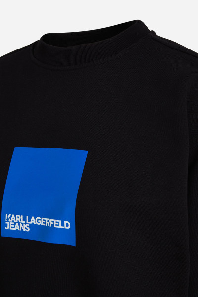 MELEGÍTŐ FELSŐ KARL LAGERFELD JEANS KLJ REGULAR LOGO SWEAT - Kép 6