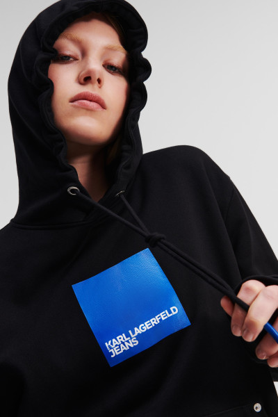 MIKINA KARL LAGERFELD JEANS KLJ REGULAR LOGO HOODIE - Fotografia č. 4