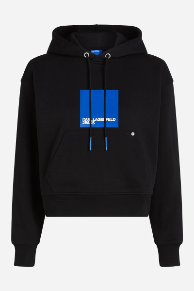 MIKINA KARL LAGERFELD JEANS KLJ REGULAR LOGO HOODIE - Fotografia č. 5