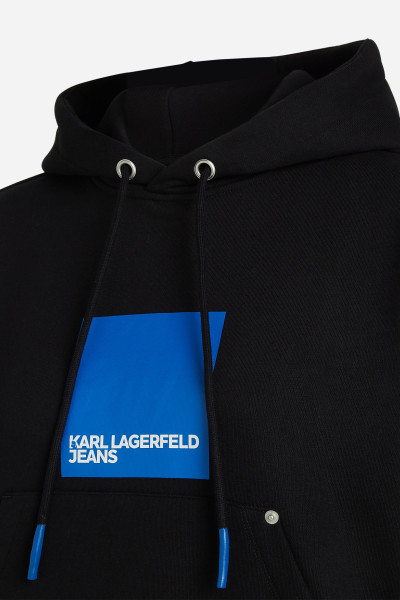 MIKINA KARL LAGERFELD JEANS KLJ REGULAR LOGO HOODIE - Fotografia č. 7
