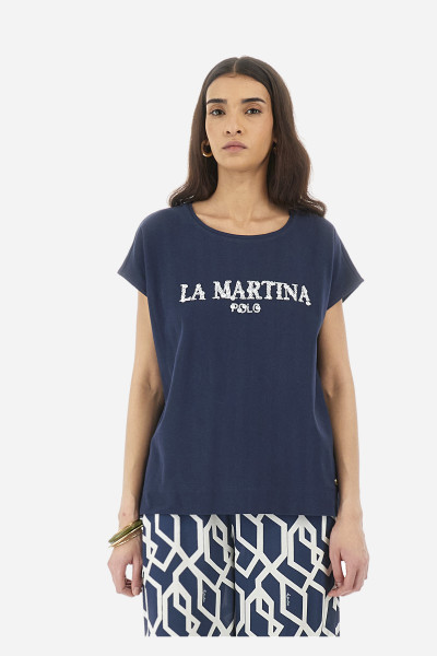 PÓLÓ LA MARTINA WOMAN T_SHIRT SINGLE JERSEY JA - Kép 1