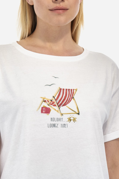 TRIČKO LA MARTINA WOMAN T-SHIRT 40/1 COTTON JERS - Fotografie č. 4