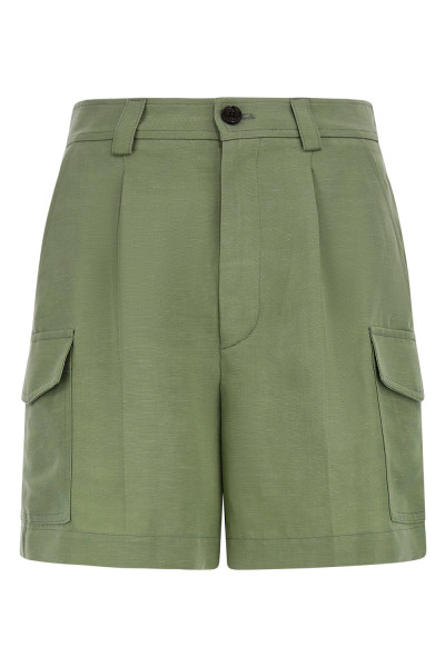 ŠORTKY WOOLRICH VISCOSE LINEN SHORT - Fotografia č. 1