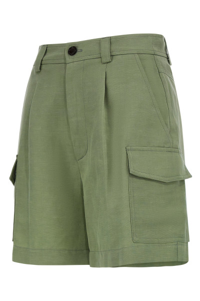 ショートパンツ WOOLRICH SH0036FRUT3043 621 Shorts Viscose Linen Short ŠORTKY WOOLRICH VISCOSE LINEN SHORT SAGE | VERMONT CZ