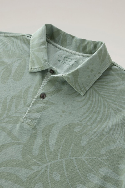 POLOKOŠEĽA WOOLRICH TROPICAL OVERDYED POLO - Fotografia č. 6