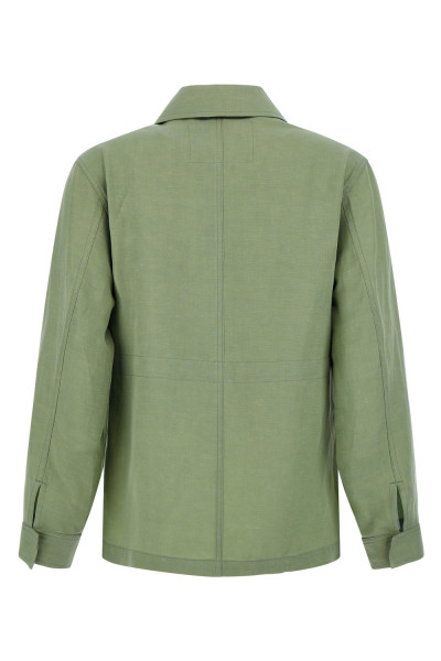 BUNDA WOOLRICH VISCOSE LINEN OVERSHIRT - Fotografia č. 3