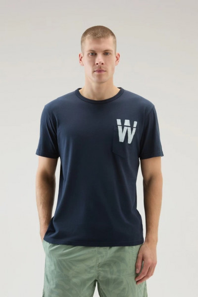 TRIČKO WOOLRICH FLAG T-SHIRT - Fotografia č. 1