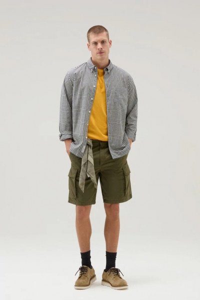 TRIČKO WOOLRICH GARMENT DYED LOGO T-SHIRT - Fotografia č. 2