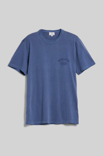 TRIČKO WOOLRICH GARMENT DYED LOGO T-SHIRT - Fotografia č. 1