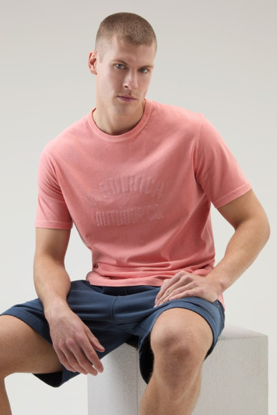 TRIČKO WOOLRICH LIGHT GARMENT DYED T-SHIRT - Fotografia č. 4