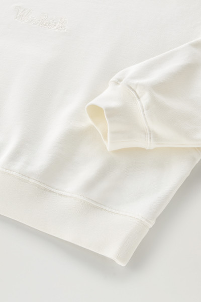 MIKINA WOOLRICH COTTON FLEECE LOGO CREWNECK - Fotografia č. 7