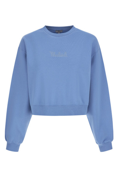 MIKINA WOOLRICH COTTON FLEECE LOGO CREWNECK - Fotografia č. 5
