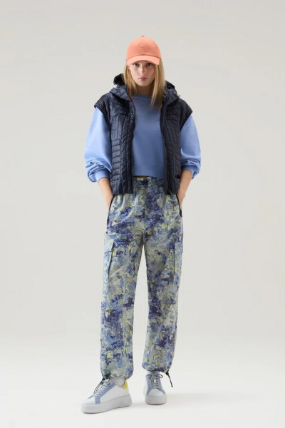 MIKINA WOOLRICH COTTON FLEECE LOGO CREWNECK - Fotografia č. 2