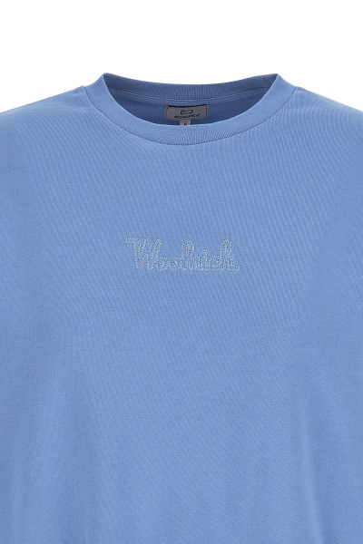 MIKINA WOOLRICH COTTON FLEECE LOGO CREWNECK - Fotografia č. 8