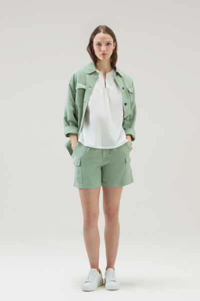 BLÚZ WOOLRICH POPLIN BLOUSE - Kép 2