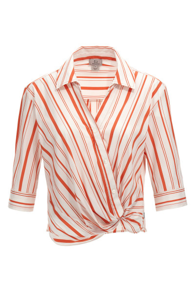 BLÚZ WOOLRICH STRIPE POPLIN BLOUSE - Kép 1