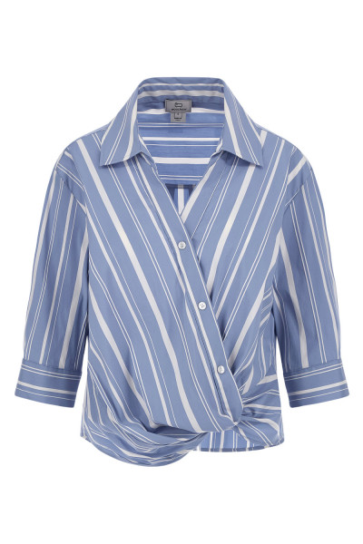 BLÚZ WOOLRICH STRIPE POPLIN BLOUSE - Kép 1