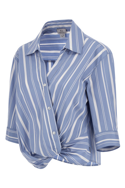 BLÚZ WOOLRICH STRIPE POPLIN BLOUSE - Kép 2