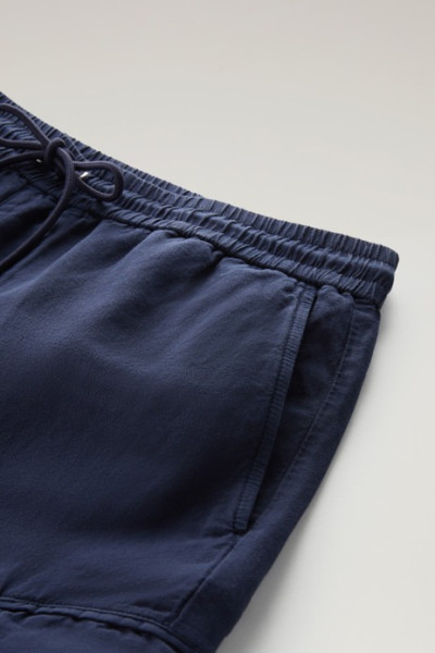 NADRÁG WOOLRICH COTTON LINEN PANT - Kép 5