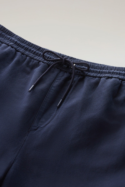 NADRÁG WOOLRICH COTTON LINEN PANT - Kép 6