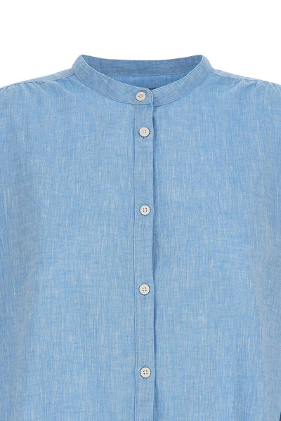 ING WOOLRICH COTTON LINEN SHIRT - Kép 4