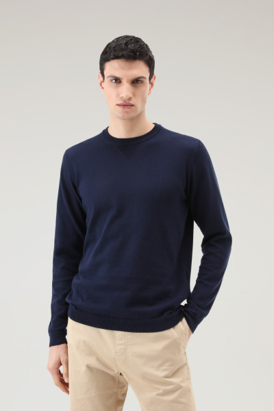 PULÓVER WOOLRICH LOGO CREWNECK - Kép 1