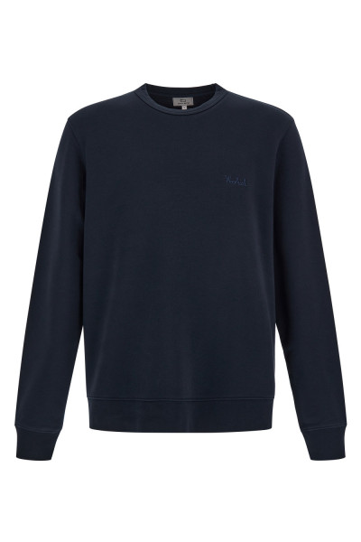 MIKINA WOOLRICH LOGO SCRIPT CREWNECK - Fotografia č. 1