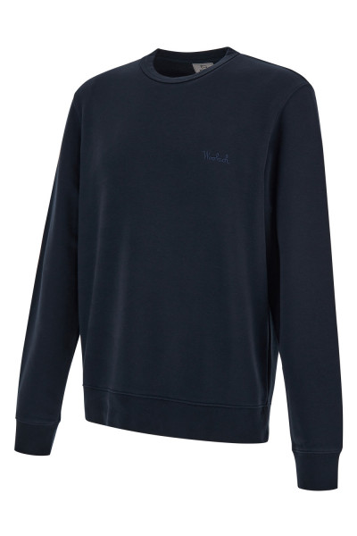 MIKINA WOOLRICH LOGO SCRIPT CREWNECK - Fotografia č. 3