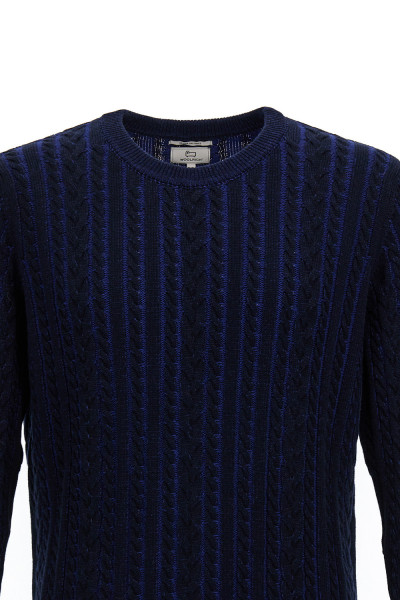 PULÓVER WOOLRICH VANISE CABLE CREWNECK - Kép 8