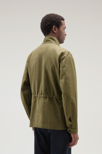 BUNDA WOOLRICH COTTON LINEN FIELD JACKET - Fotografia č. 3