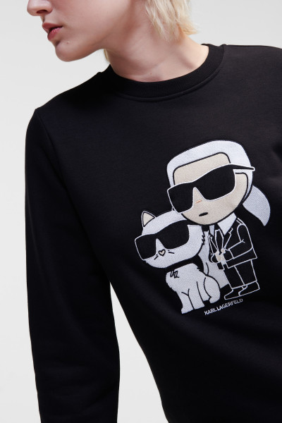 MIKINA KARL LAGERFELD IKONIK 2.0 SWEATSHIRT - Fotografia č. 4