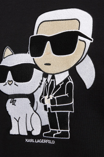 MIKINA KARL LAGERFELD IKONIK 2.0 SWEATSHIRT - Fotografia č. 8