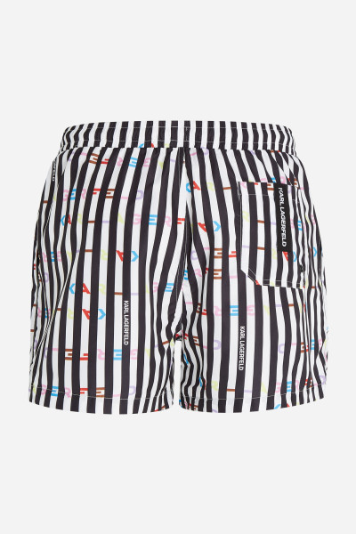 FÜRDŐRUHA KARL LAGERFELD STRIPE AOP SHORT BOARDSHORTS - Kép 6