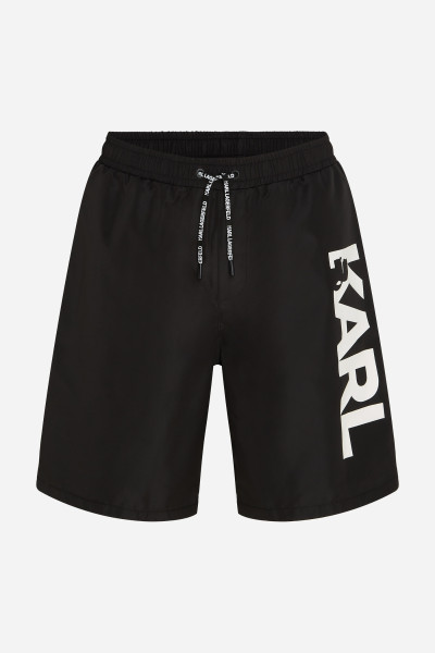 FÜRDŐRUHA KARL LAGERFELD KARL LOGO LONG BOARDSHORTS - Kép 5