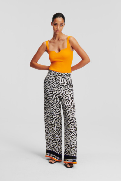 NADRÁG KARL LAGERFELD PJ WIDE LEG PANTS - Kép 1
