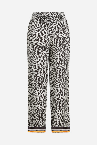 NADRÁG KARL LAGERFELD PJ WIDE LEG PANTS - Kép 6