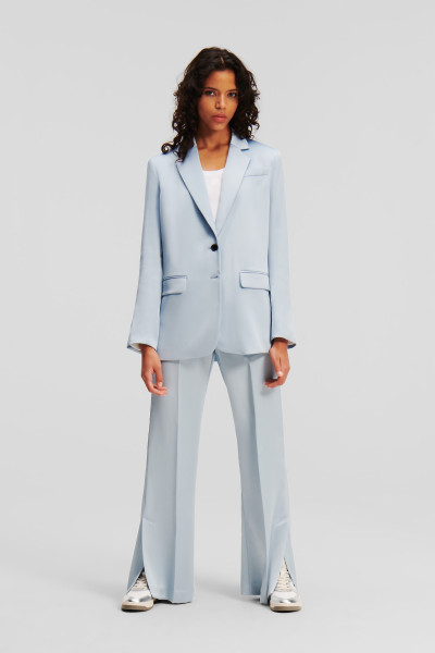 KALHOTY KARL LAGERFELD FLUID SATIN TAILORED PANTS - Fotografie č. 2