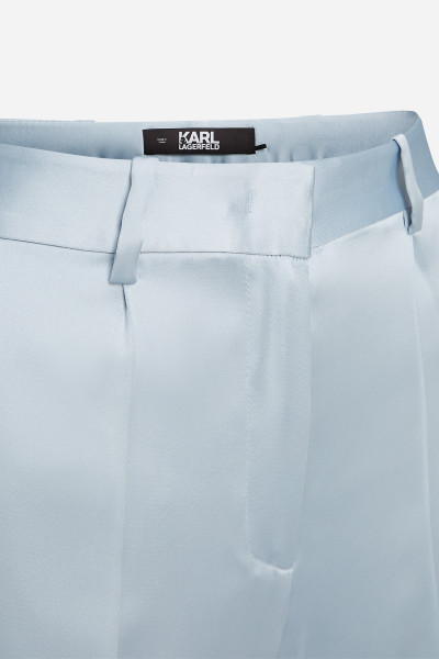 KALHOTY KARL LAGERFELD FLUID SATIN TAILORED PANTS - Fotografie č. 9