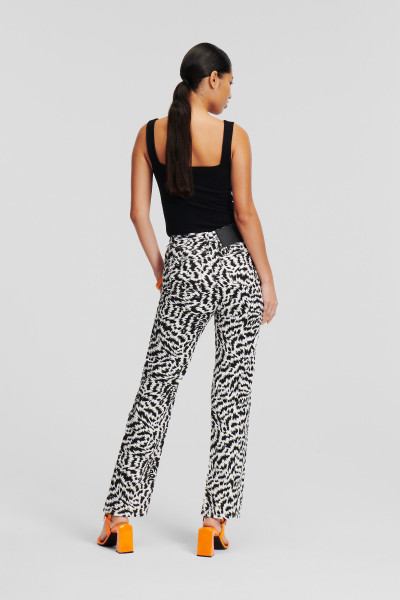 FARMER KARL LAGERFELD BW AOP DENIM PANTS - Kép 3