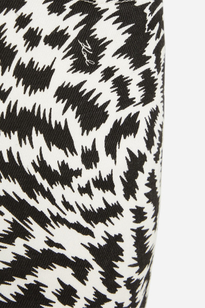 FARMER KARL LAGERFELD BW AOP DENIM PANTS - Kép 8